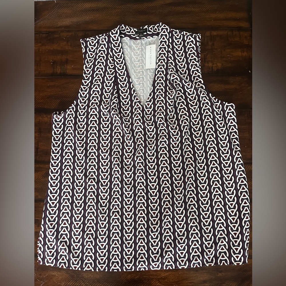 Ann Taylor Factory: Patterned Tank Top Blouse